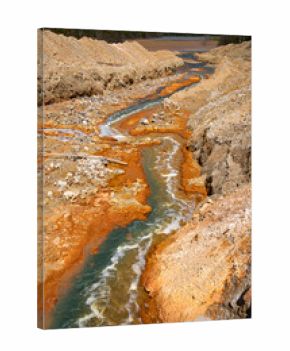 Geamana polluted lake, Romania