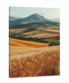 Mountains with field landscape outdoors horizon.