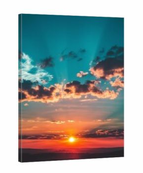 Beautiful sunset sky landsape background orange bluesky nature scenic view walpaper photography