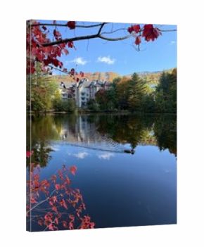 Mont Tremblant Ski Resort (commonly referred to as Tremblant) in autumn