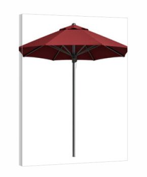 Durable market umbrella for vibrant cafe patios, featuring heavy-duty fabric.