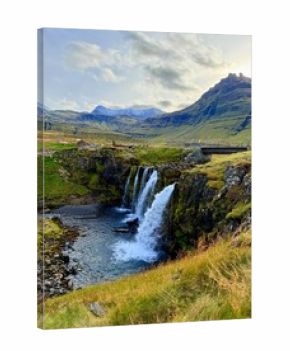 Kirkjufell Mountain and Kirkjufellsfoss Waterfall, Snæfellsnes Peninsula, West Iceland