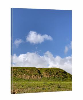 landscape with blue sky