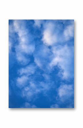 Blue sky with clouds, for backgrounds or textures