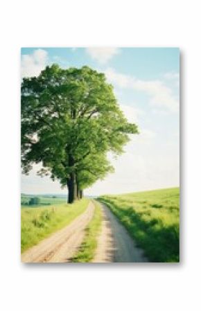 Summer country road landscape outdoors horizon.