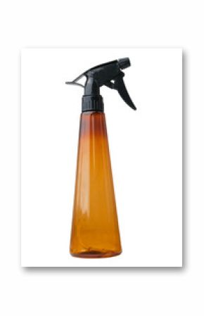 Brown spray bottle isolated on white. Ideal for gardening or home use