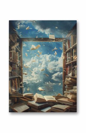 frame of books