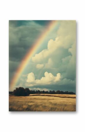 cloud sky and rainbow background