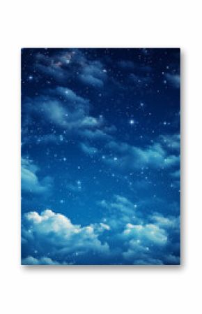Night sky with stars and galaxy in outer space