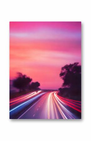 Abstract photography showcasing a drive road, emphasizing blur and soft focus, capturing movement and dynamism