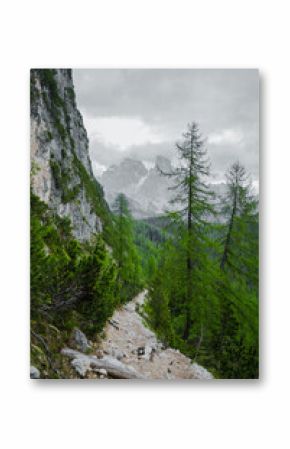 The road to Lake Sorapis, Alps, Dolomites - Italy