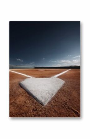 Minimalist Baseball Stadium Landscape Empty Field of Dreams - Cinematic Sports Infrastructure Showcasing Peak Performance Potential and Digital Marketing Storytelling