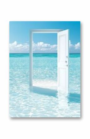 Open Door to the Ocean: A Surreal Seascape