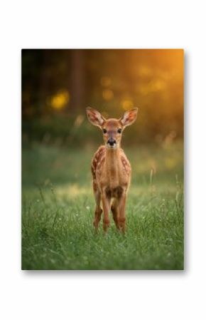 Adorable fawn deer wildlife animal nature outdoor mammal forest cute baby deer