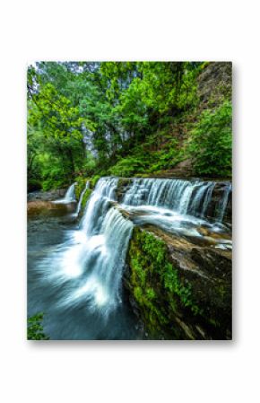 Long exposure Four Waterfalls walk, Waterfall Country, Brecon Beacons South Wales, United Kingdom