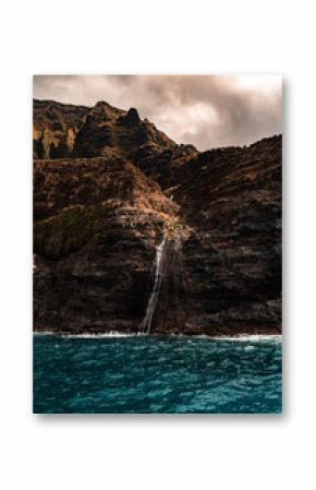 Napali Coast of Kauai, Hawaii. Cliffs on the western coast of Kauai.
