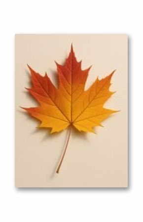 Vibrant autumn maple leaf art