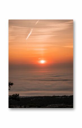 Arcadia National Park Sunrise overlooking a cloud stream on the Atlantic Coast