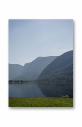 Serene Lake View with Mountains in Background