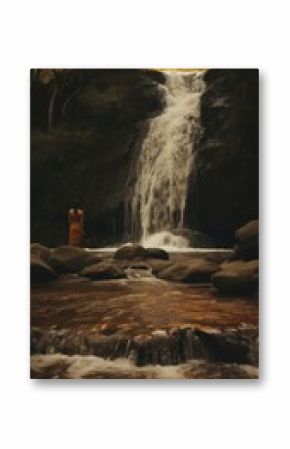 Waterfall photography landscape outdoors.