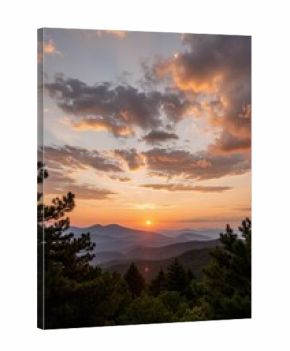 sunrise over the mountains