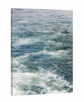 water churned up by ship propeller in Avacha bay