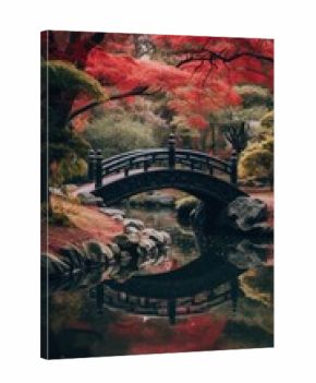 Outdoors nature autumn bridge.