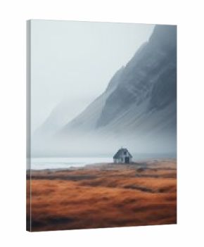 Arctic field architecture landscape building.