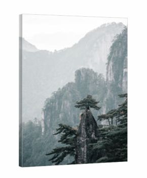 Huangshan Yellow Mountain in China Dream Brush Blossoming Pen Peak