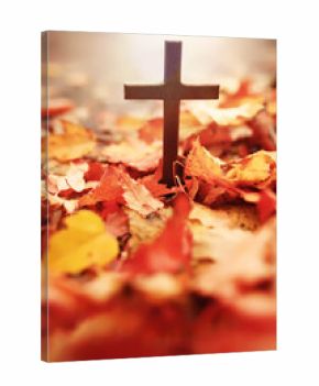 The cross of God in the rays of the sun. Background of religions jesus cross bible