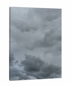storm clouds in a grey sky