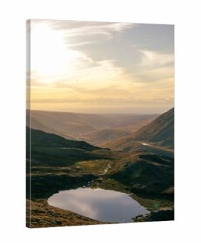 sunset in the mountains