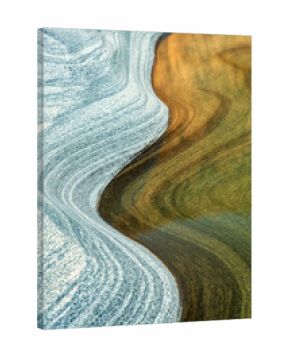 background with curves and lines in stone of famous verzasca river, lavertezzo, switzerland