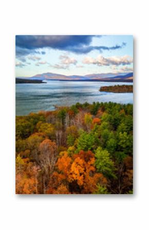 Golden Sunrise Over Ashokan Reservoir in Autumn