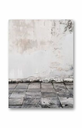 A textured concrete wall with rustic stone tiles, perfect for urban and industrial-themed designs or backgrounds.