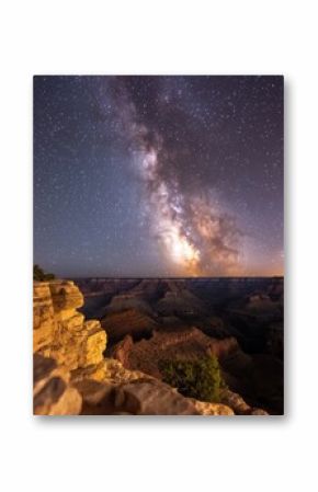 Stargazing adventure grand canyon night sky natural landscape elevated perspective dazzling stars and bright constellations