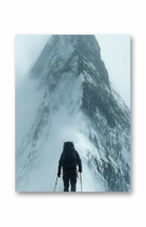 Majestic Snow-Capped Mountain Peak