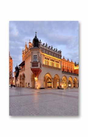 Old Town square in Krakow, Poland.