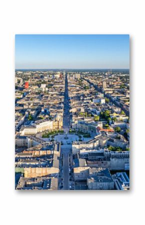 The city of Łódź - view of Freedom Square. 