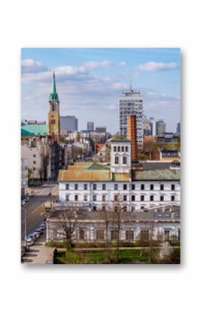 City of Lodz, Poland. View of the White Factory. 