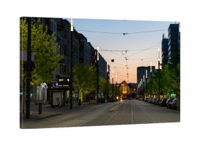 Poznań , Wielkopolska, Polska , miasto , wiosna , noc