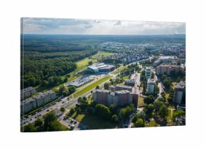 Tychy panorama z widokiem na park wodny