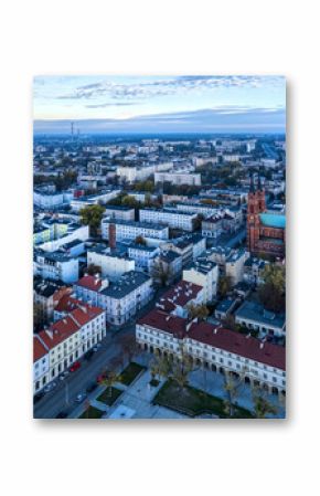 City of Łódź - view of the Old Market Square and Church Square. Poland.