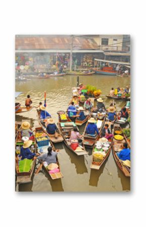 View of Amphawa Floating market, Thailand