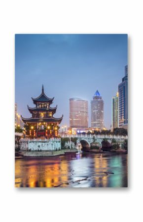 Guiyang, China at Jiaxu Pavilion on the Nanming River