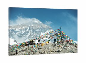 Spectacular mountain scenery on the Mount Everest Base Camp