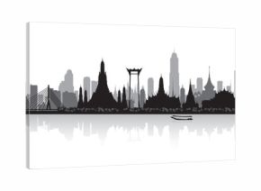 Bangkok Thailand city skyline silhouette
