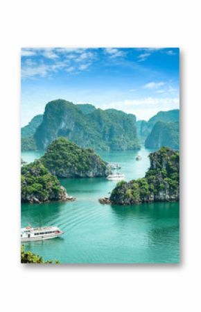 Halong Bay in Vietnam. Unesco World Heritage Site.