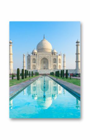 Poranny widok na pomnik Taj Mahal