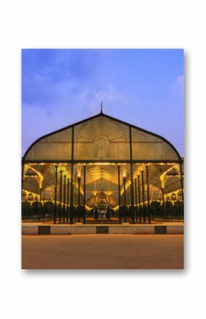 night scene of Lalbagh park in Bangalore City, India